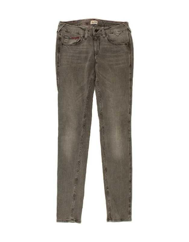 TOMMY HILFIGER Womens Skinny Jeans W31 L34 Grey