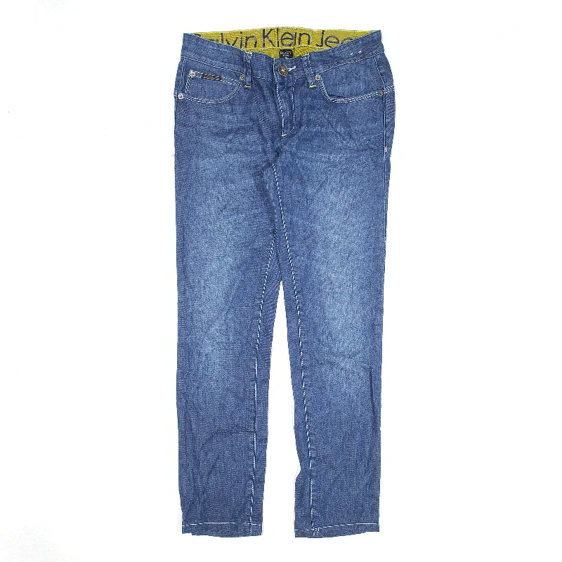 CALVIN KLEIN JEANS Jeans Blue Denim Slim Straight Womens W28 L28