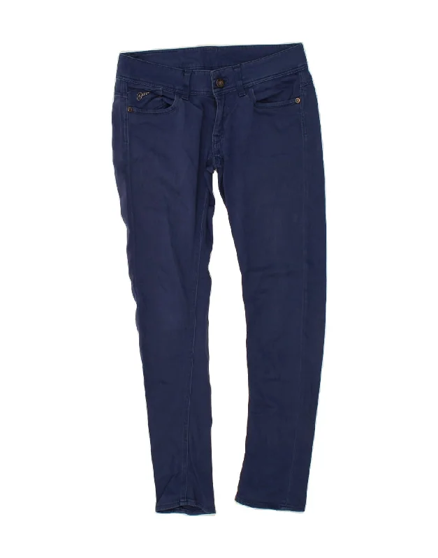 G-STAR Womens Slim Casual Trousers W28 L30 Blue Cotton