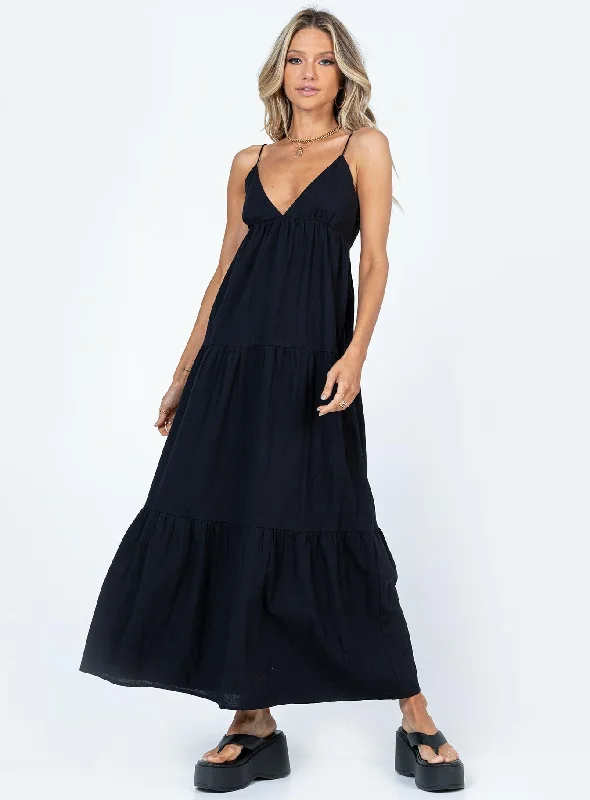 Chelsea Maxi Dress Black Beach maxi dresses