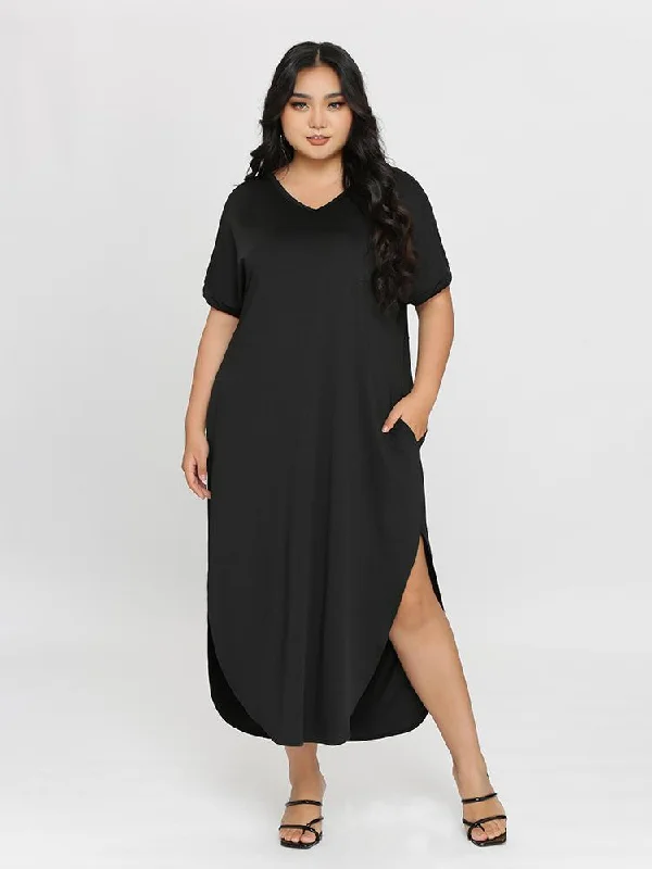 Pocketed Modal Dress