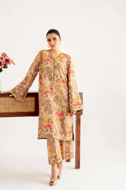 Pakistani Floral Lawn Readymade 2PC Suit