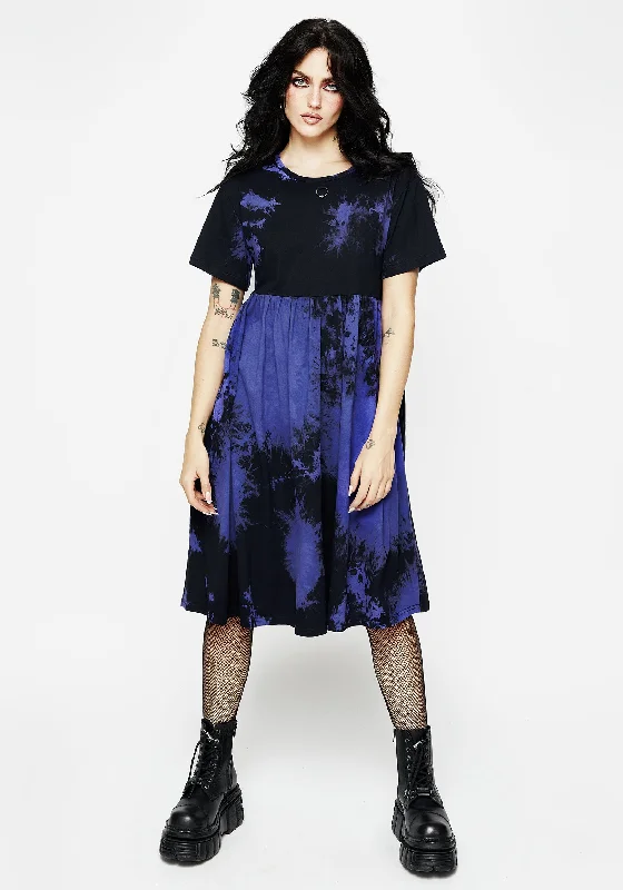 Purple Haze Midi Skater Dress Fashion Midi Skirt